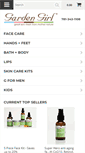 Mobile Screenshot of gardengirlskincare.com
